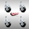 Service Caster 4 Inch SS Hard Rubber Wheel Swivel 12mm Threaded Stem Caster Set Brake SCC SCC-SSTS20S414-HRS-TLB-M1215-4 - alternate 5